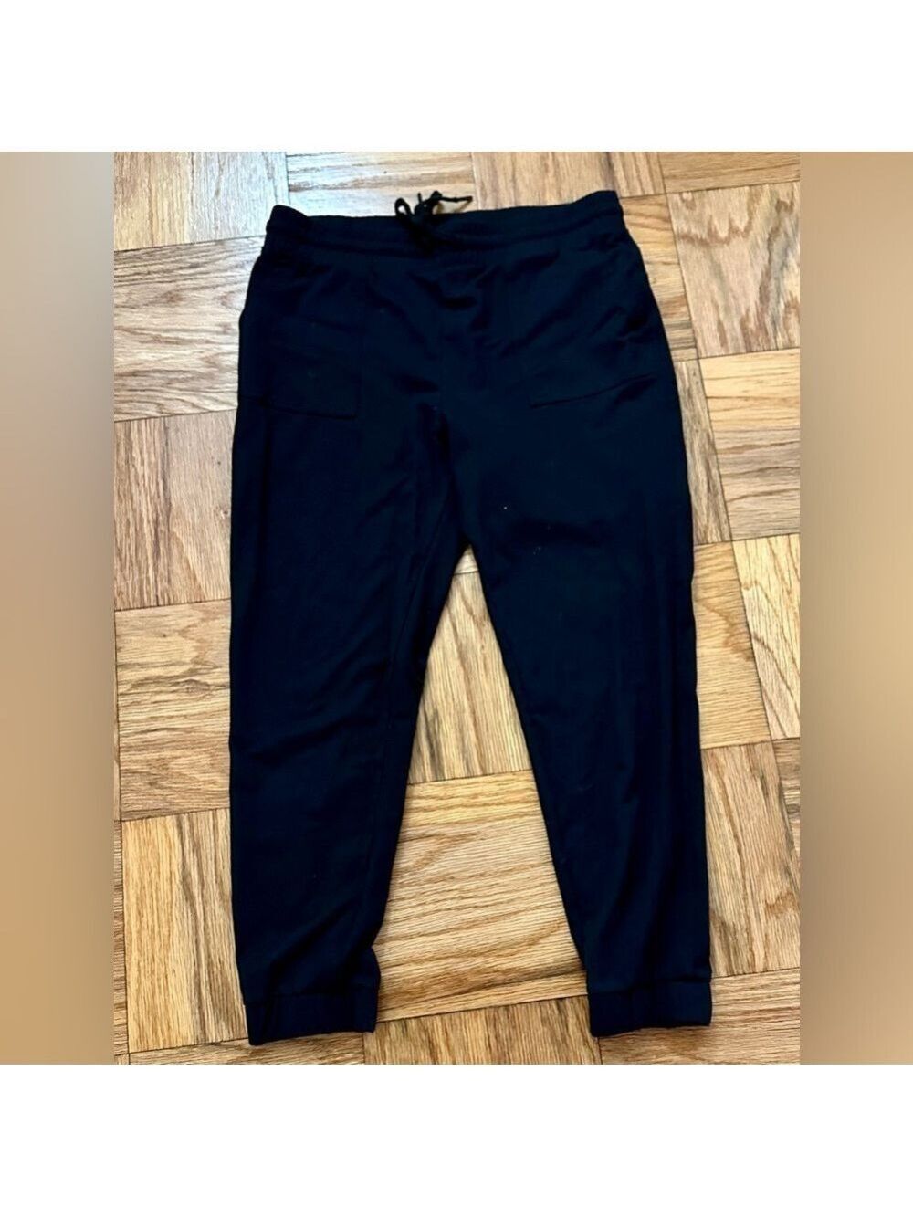 High Waisted Black Joggers - Picture 2 of 5